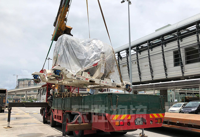 廣州到香港物流專線常見問題解答，深圳東勝物流中港平板車運輸圖